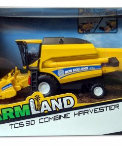 Bburago 18-31722 - New Holland - Mähdrescher TC5.90 für Mais (gelb) Spielzeugmähdrescher Modell