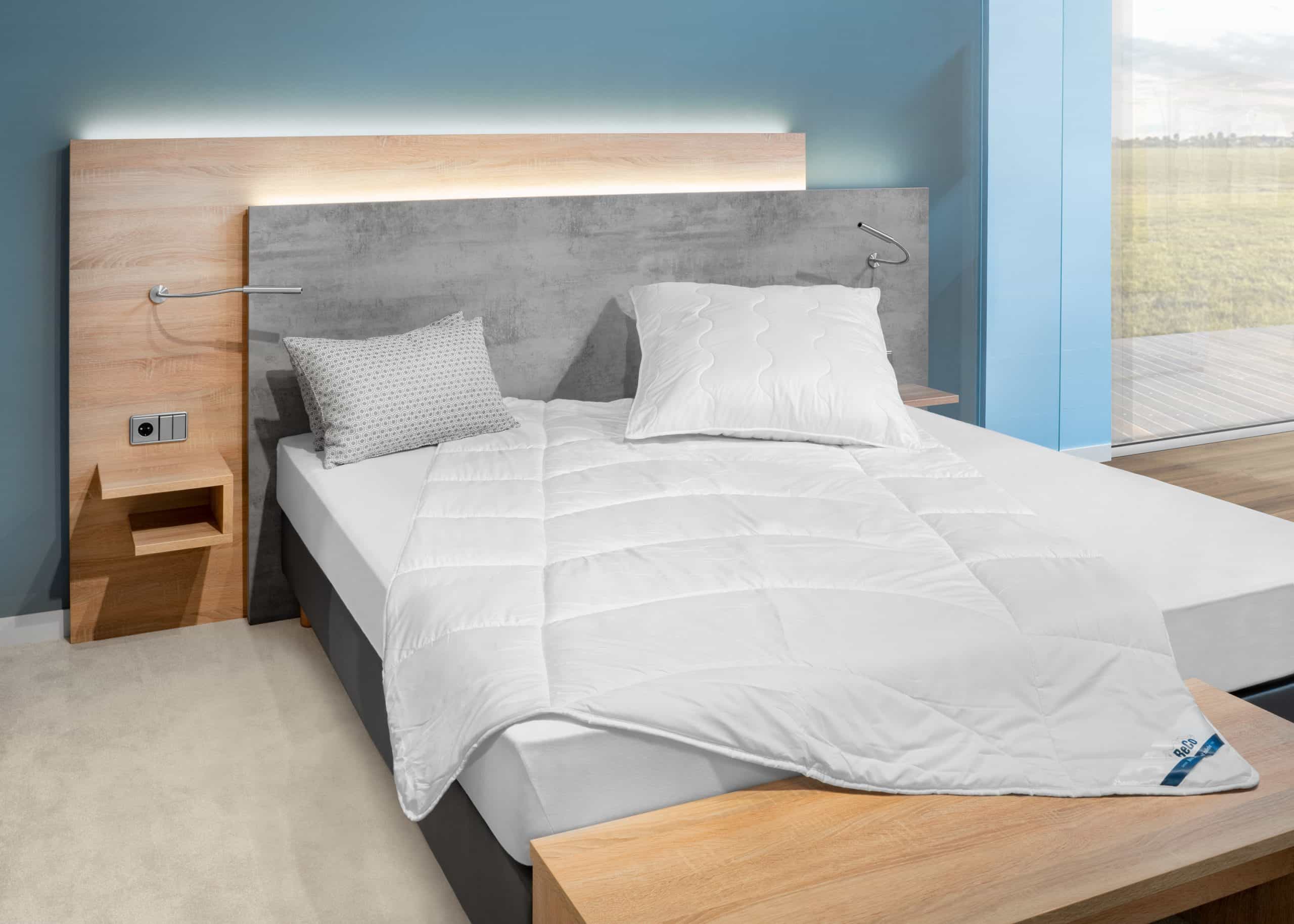BeCoBeCo Kuschelweich Set MF50 Ganzjahresdecke und Kissen 80x80135 x 200 cm
