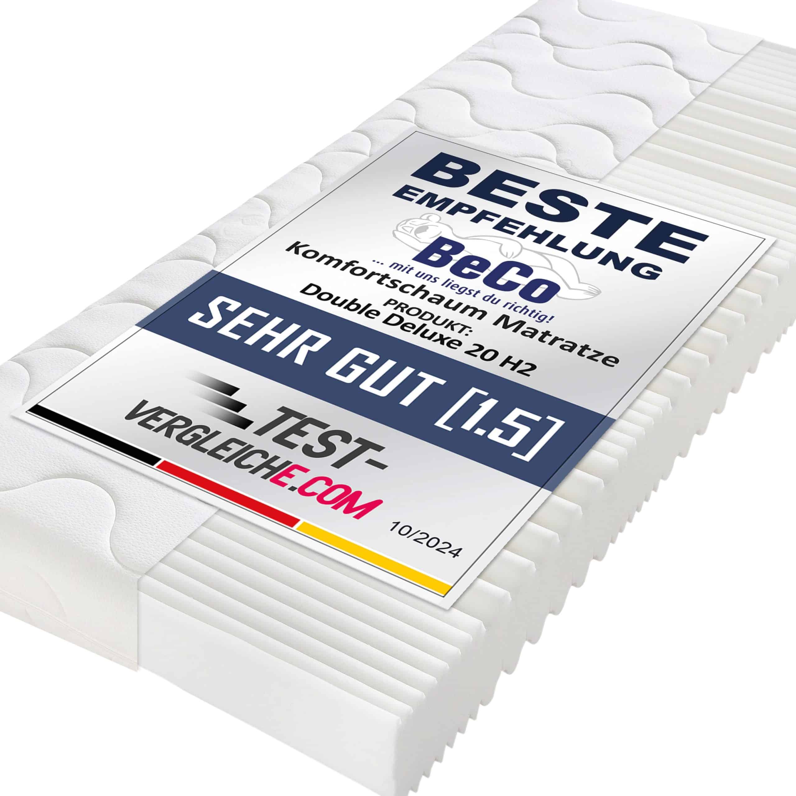 BeCoKomfortschaummatratze Double Deluxe 20100 x 210 cm