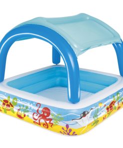 Bestway® Planschbecken mit Sonnenschutzdach 140 x 140 x 114 cm