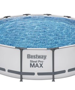 Bestway® Steel Pro MAX™ Frame Pool Komplett-Set mit Filterpumpe Ø 427 x 107 cm