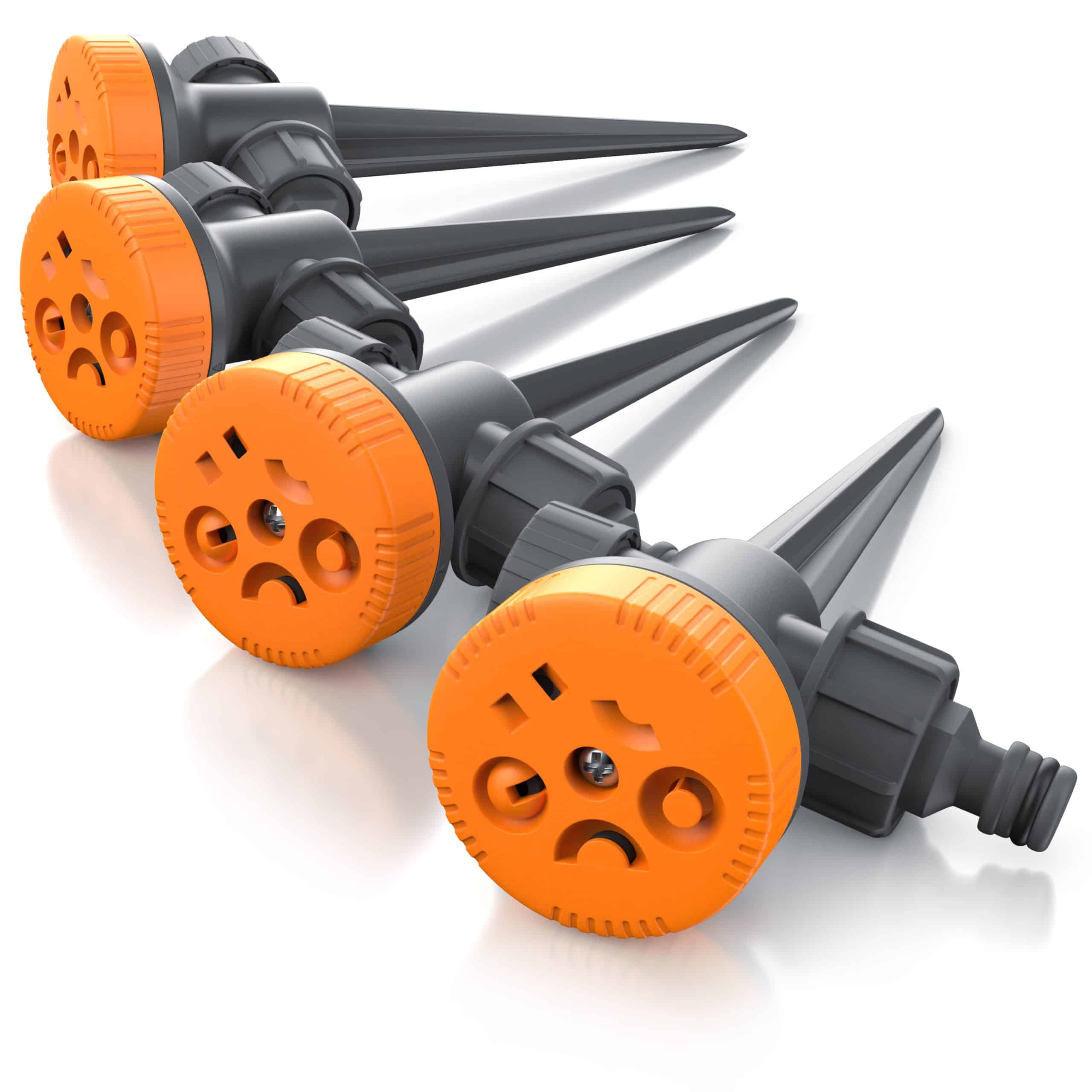 Brandson 4x Rasensprenger 5 Fach Rasensprinkler