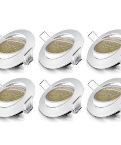 Brandson 6x LED Einbaustrahler schwenkbar Warmweiß 3000K Deckenspot / Deckenstrahler 5W - 320 Lumen