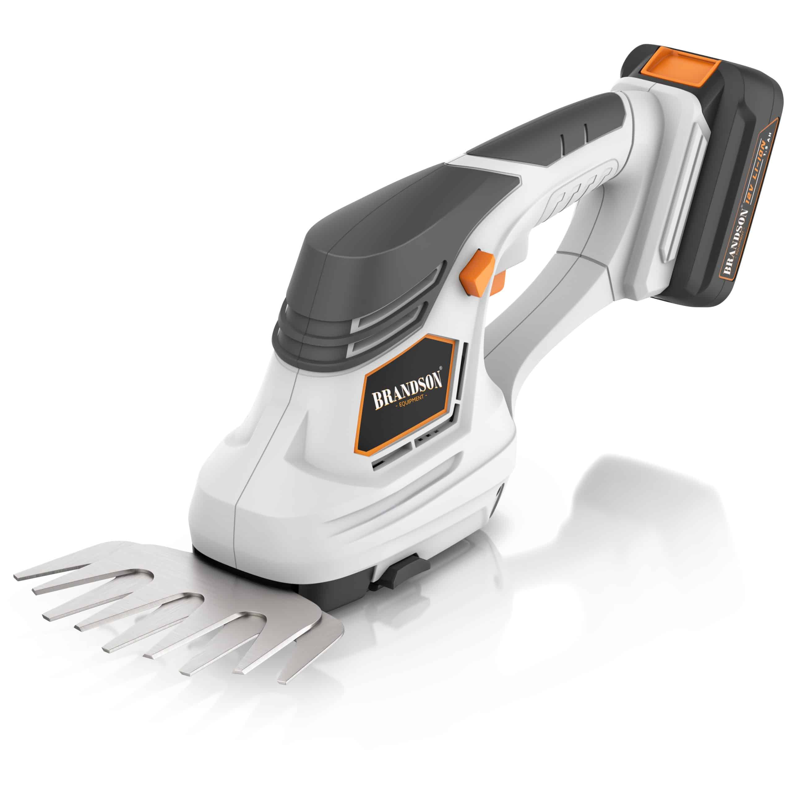 Brandson Akku-Grasschere 2in1 mit Grasmesser und Strauchmesser