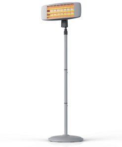 Brandson Heizstrahler mit Fernbedienung für Terrasse - Wärmelampe Terrassenheizstrahler - 3 Leistungsstufen - LED Power-Indikator