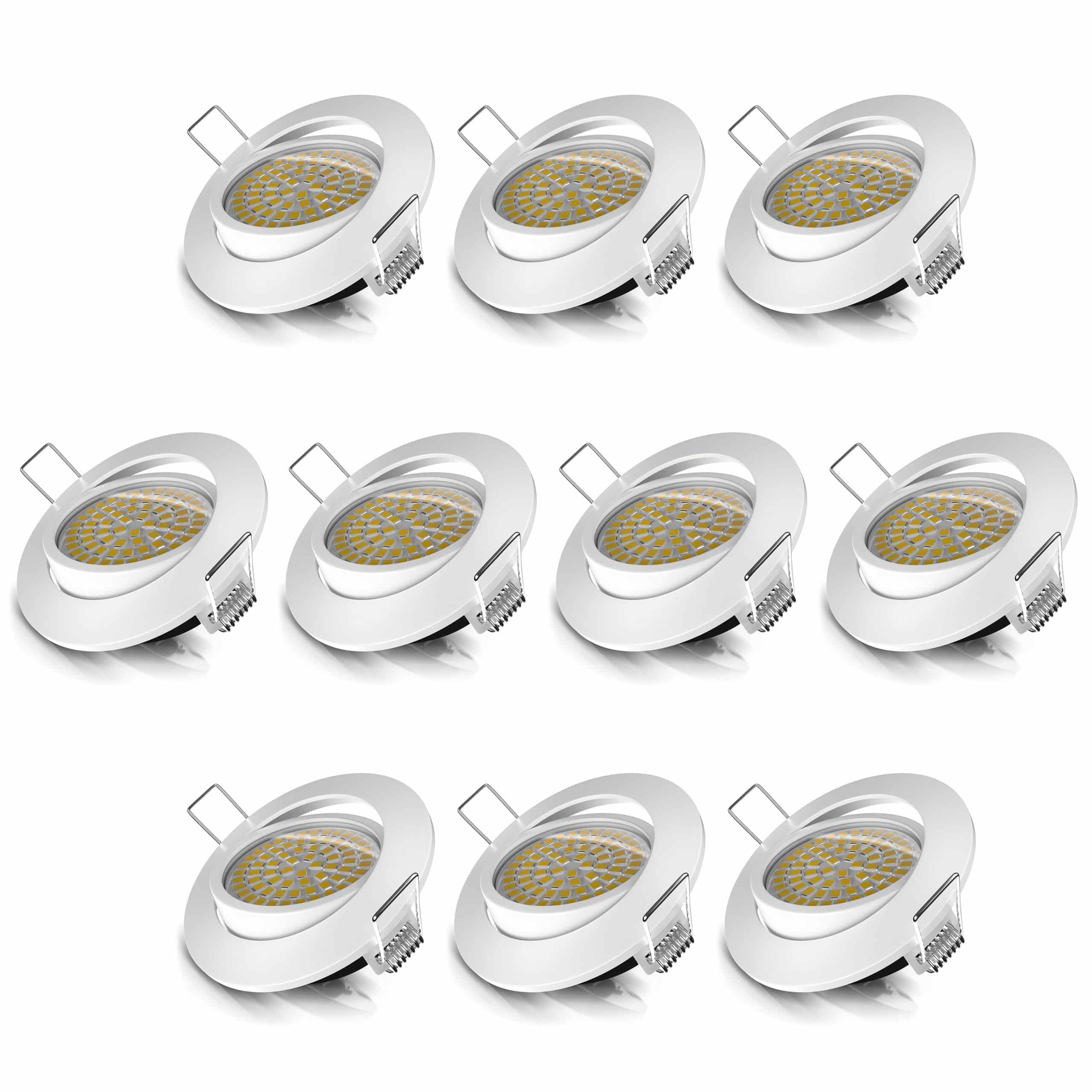 Brandson LED Einbaustrahler schwenkbar Warmweiß 3000K Deckenspot / Deckenstrahler 5W - 320 Lumen
