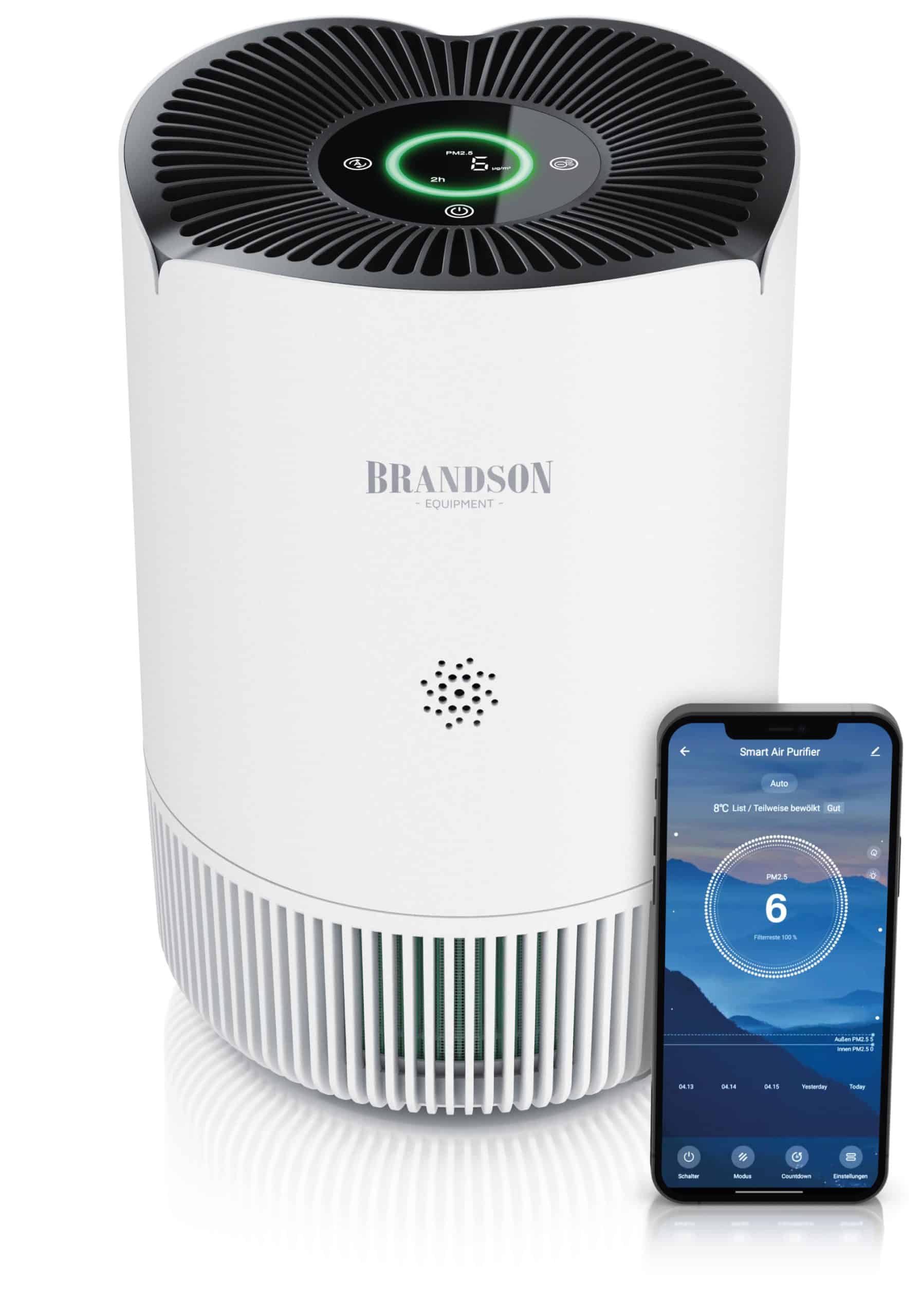 Brandson Luftreiniger HEPA Aktivkohlefilter