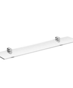 Brillantbad BORGANIC Glasablage Edelstahl poliert Glas 600x40x116 mm für Bad & Küche >> zum Bohren