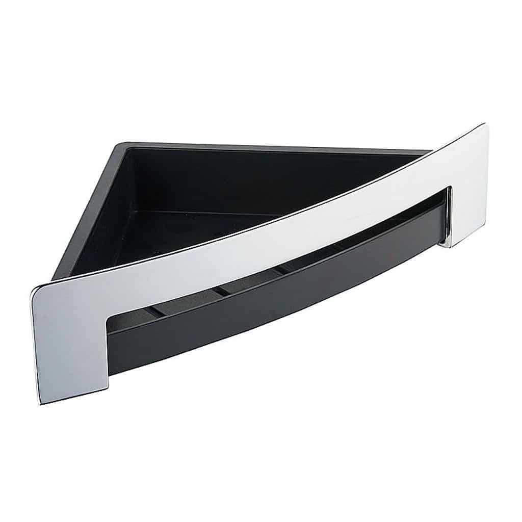 Brillantbad BYTRO Eckseifenkorb Messing Kunststoff Chrom 160x280x75 mm für Bad & WC >> zum Bohren