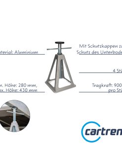 CARTREND Stützbock-Set 4tlg.