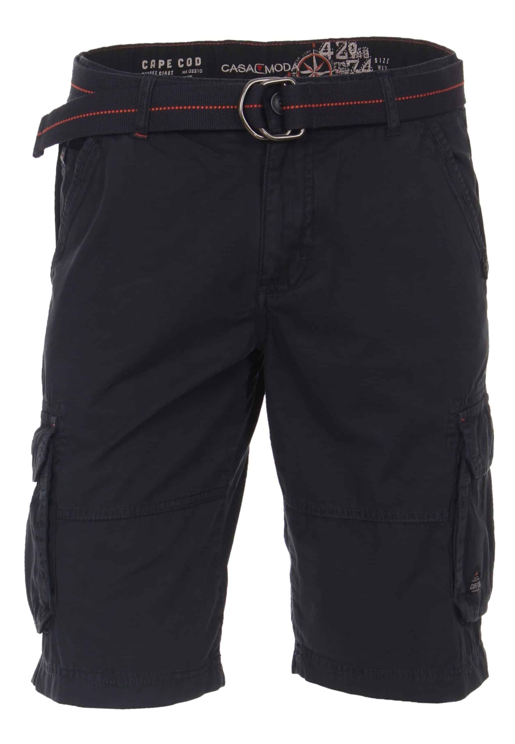 CASA MODA Hose Cargo-Bermuda mit Gürtel und seitlichen Taschen