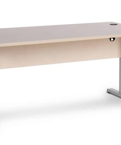 CEHA Büroschreibtisch mit T-Fuß und Knieraumblende 160 x 80 cm ahorn