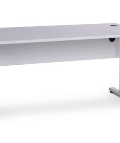 CEHA Büroschreibtisch mit T-Fuß und Knieraumblende 180 x 80 cm grau