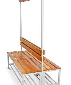 CEHA CEHA Garderoben- und Umkleidebank 200 cm Breite mit Schuhrost und doppelseitiger Kleiderleiste