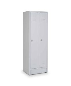 CEHA Reihen- und Garderobenschrank mit 60 cm Breite und 2 Abteil in RAL7035