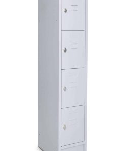 CEHA Schließ- und Fächerschrank mit 35 cm Breite und 4 Fächer lichtgrau/lichtgrau