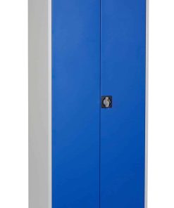 CEHA Stahl- und Flügeltürenschrank 92 x 50 cm enzianblau mit verzinkten Fachböden