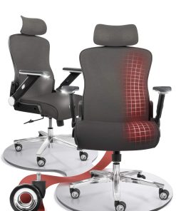CLOUVOU PowerSeat Bürostuhl Ergonomisch – Anthrazit