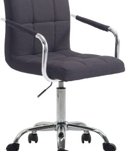 CLP Bürostuhl LUCY V2 mit Stoffbezug I Schreibtischstuhl mit hochwertiger Polsterung I Höhenverstellbarer Bürosessel mit Leichtlaufrollen