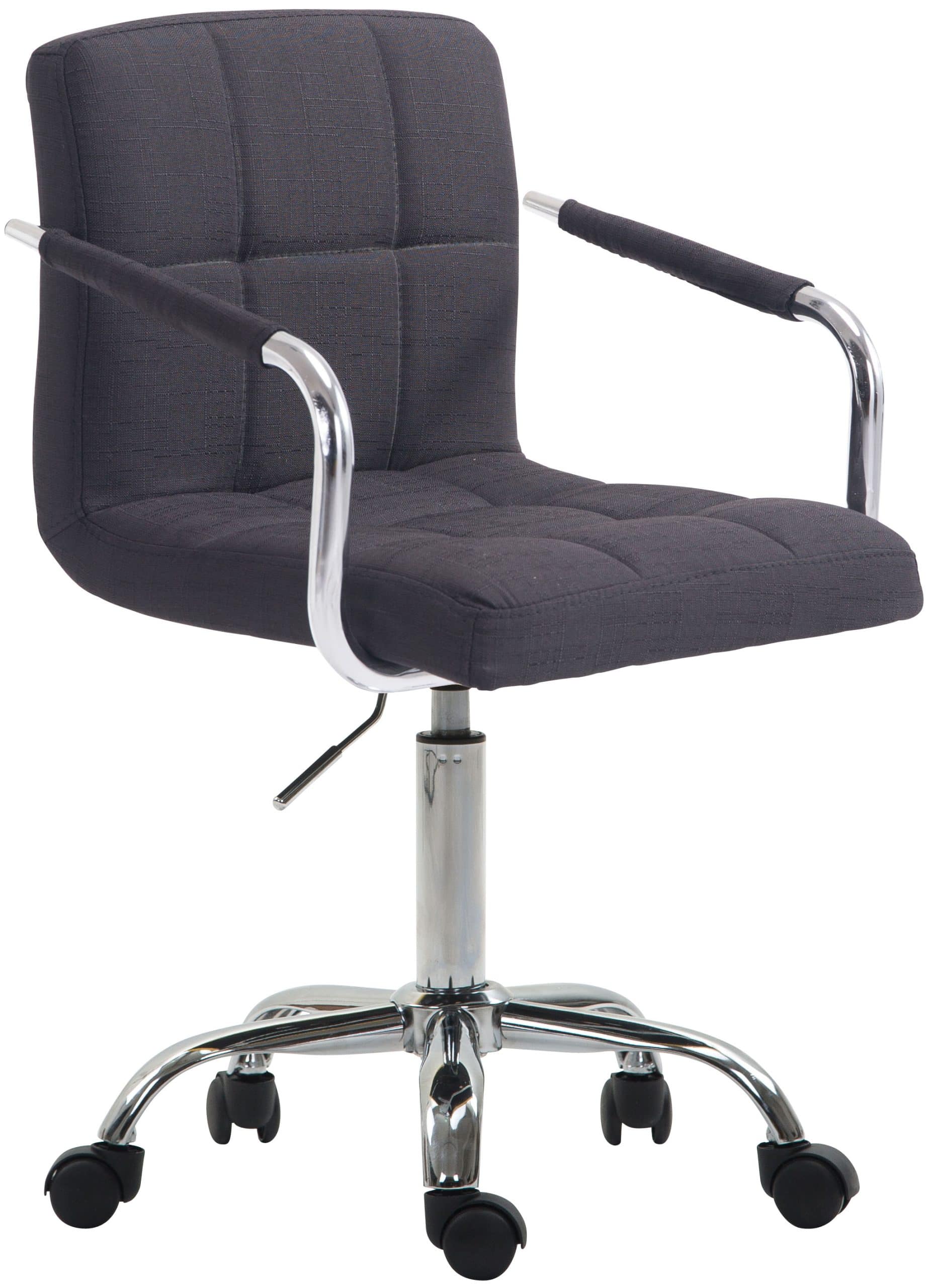 CLP Bürostuhl LUCY V2 mit Stoffbezug I Schreibtischstuhl mit hochwertiger Polsterung I Höhenverstellbarer Bürosessel mit Leichtlaufrollen