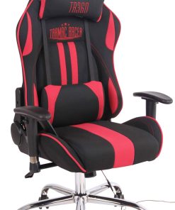 CLP Gaming Bürostuhl Limit XM Mit Stoffbezug I Gamingstuhl mit Fußablage I Höhenverstellbar I Computerstuhl Mit Massagefunktion