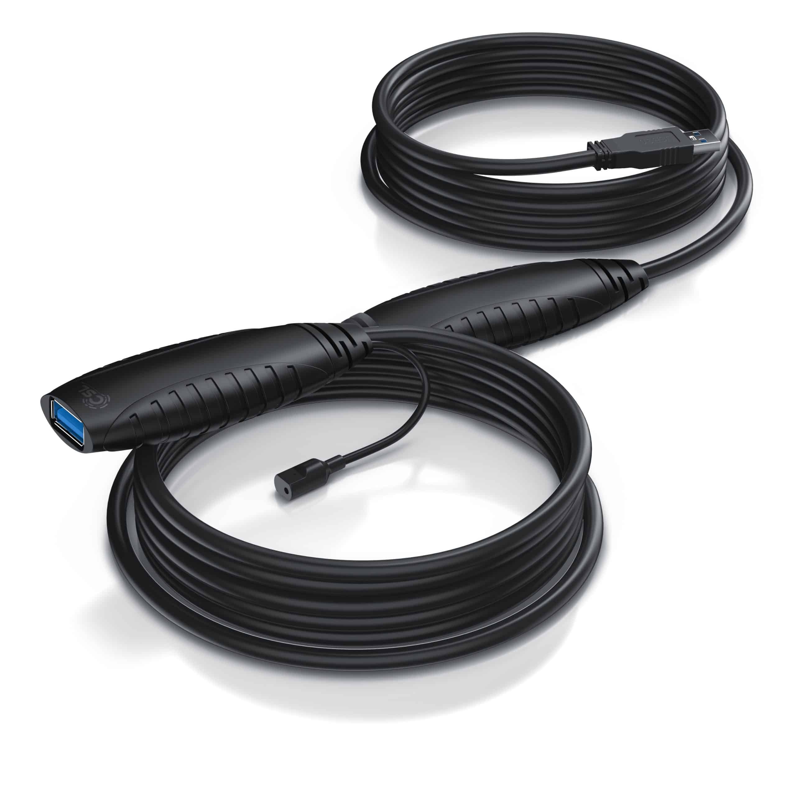 CSL 10m USB 3.2 Repeaterkabel Verlängerungskabel aktiv - USB 3.2 Gen1 - Repeater Verlängerung Verstärker Kabel