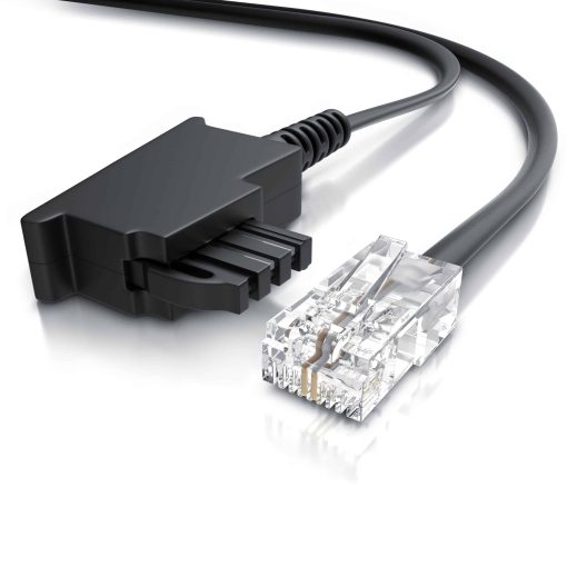 CSL - Internet Kabel Routerkabel - TAE-F Stecker auf RJ45 Stecker - 40m - Internetkabel - Router an die Telefondose