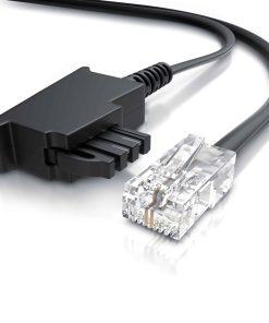 CSL - Internet Kabel Routerkabel - TAE-F Stecker auf RJ45 Stecker - 50m - Internetkabel - Router an die Telefondose