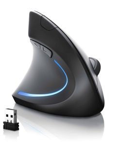 CSL - Maus kabellos für Linkshänder - Vertikalmaus Bluetooth und 2