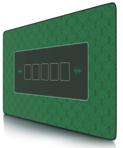 CSL Pokermatte XL Tischauflage für Poker 100 x 60cm / Kartenspiel Matte / Pokertisch Auflage