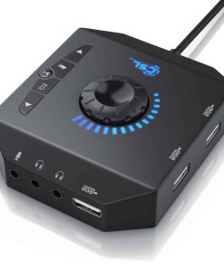 CSL externe USB Soundkarte mit Lautstärkeregelung Anschluss für Headset