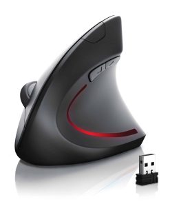 CSL kabellose vertikale Maus im ergonomischen Design - Vorbeugung gegen Mausarm / Tennisarm (RSI)