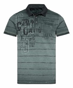 Camp David Poloshirt Tree House Kurzarmshirt mit Polokragen