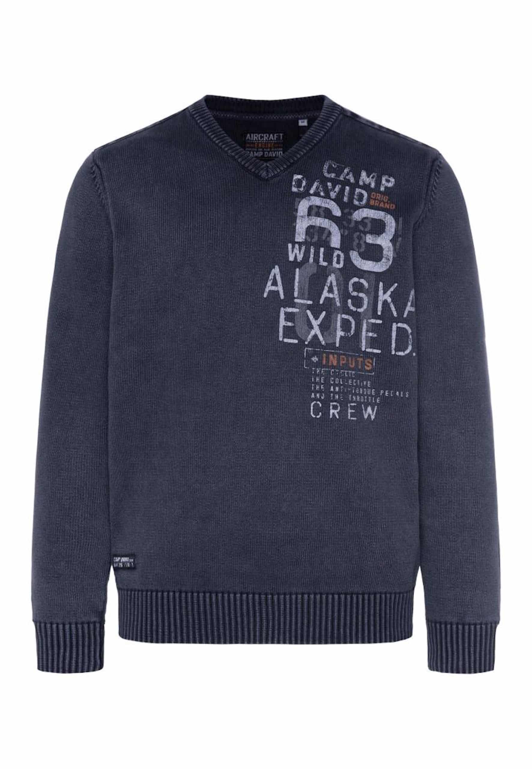 Camp David Pullover Strickpullover V-Neck