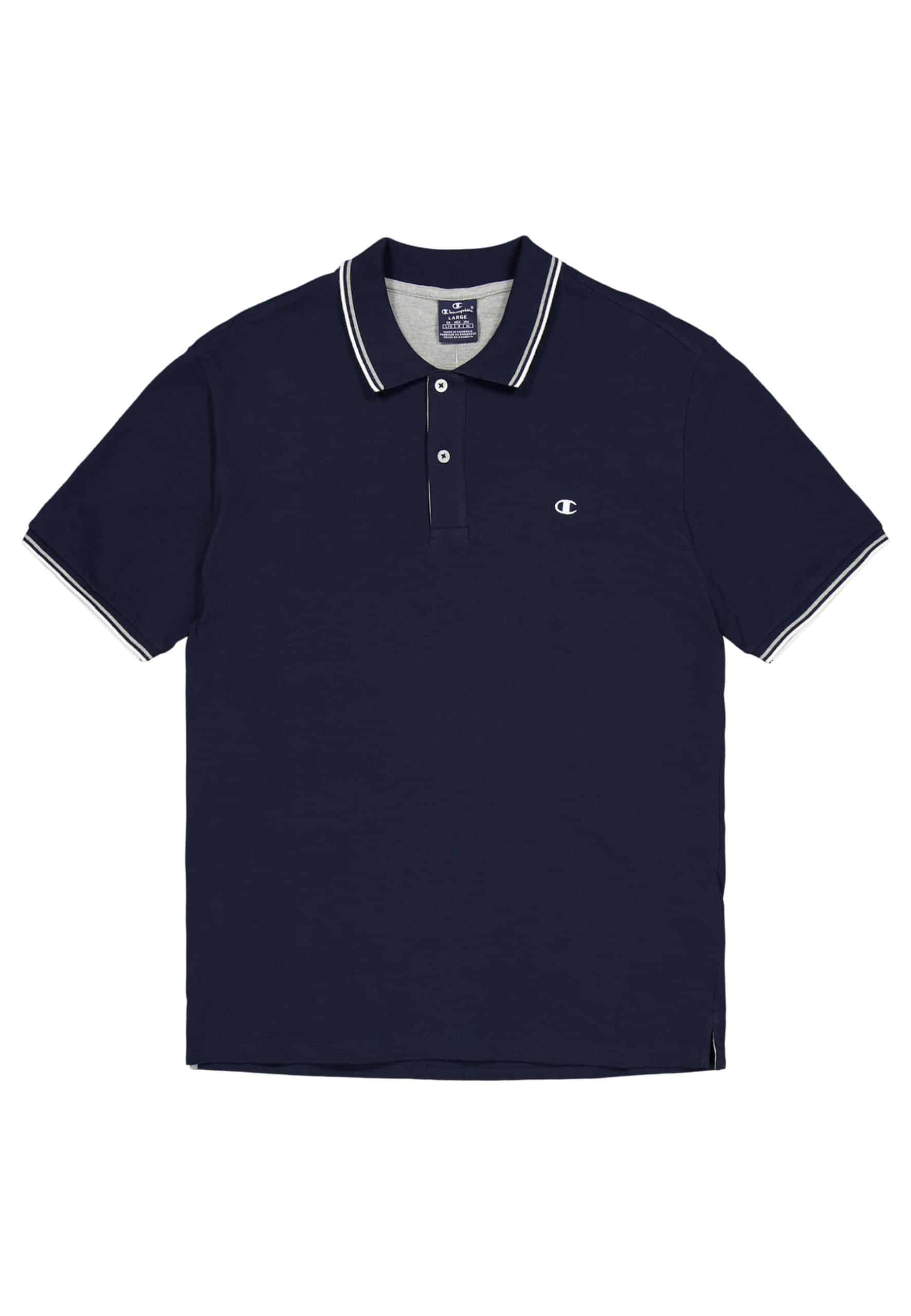Champion Shirt Kurzarm Poloshirt mit Kragen und Knopfleiste in Regular-fit
