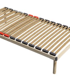 Coemo Hochwertiges Bettgestell mit Lattenrost DORADO 100 x 200 cm Massivholz Buche