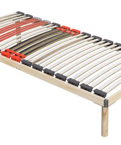 Coemo Hochwertiges Bettgestell mit Lattenrost DORADO 90 x 200 cm Massivholz Buche