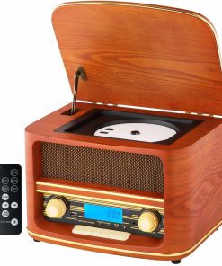 Cyberlux Retro Nostalgie Holz Radio CD/MP3 USB Player Nostalgieradio