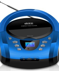 Cyberlux Tragbarer CD-Player Boombox CD/MP3 USB Kinder Radio blau