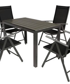 DEGAMO Garnitur SORANO 5-teilig mit Tisch 70x125cm