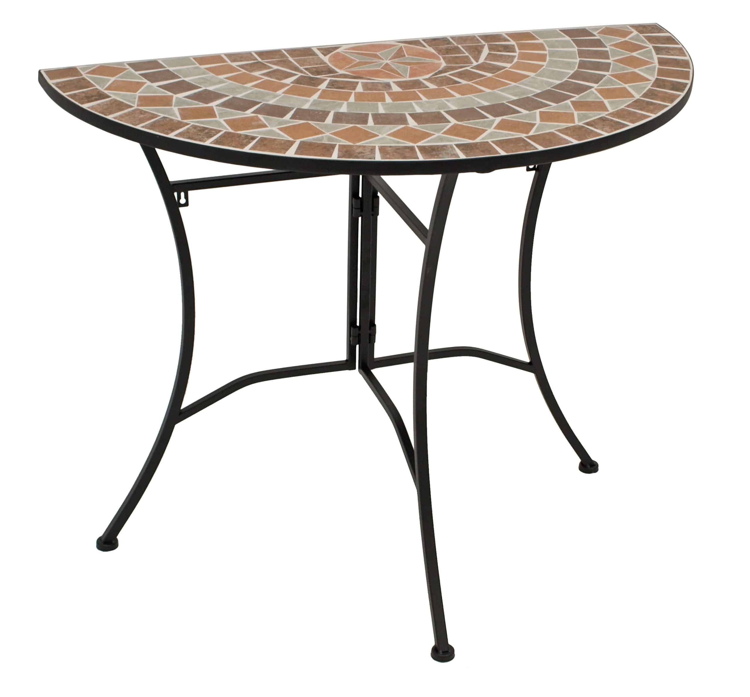 DEGAMO Wandtisch LUCCA halbrund 45x90cm