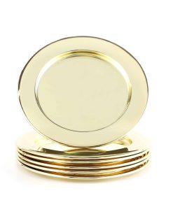 Dekorative Glasuntersetzer 6tlg - gold