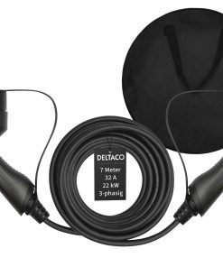 Deltaco EV-Ladekabel + Tasche