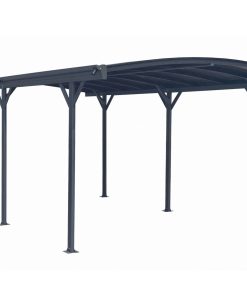 Design Carport London Aluminium Doppelstegplatten Beschichtung gegen UV-Strahlung Grau