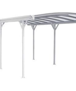 Design Carport London Aluminium Doppelstegplatten Beschichtung gegen UV-Strahlung Weiß