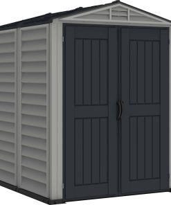 Duramax Kunststoff Gartenhaus 171x171 Geräteschuppen Garten Gerätehaus Drehtüren
