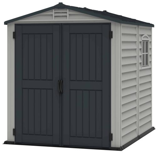 Duramax Kunststoff Gartenhaus 186x190 Geräteschuppen Garten Gerätehaus Drehtüren