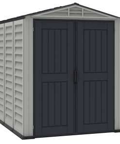 Duramax Kunststoff Gartenhaus 250x161 Geräteschuppen Garten Gerätehaus Drehtüren