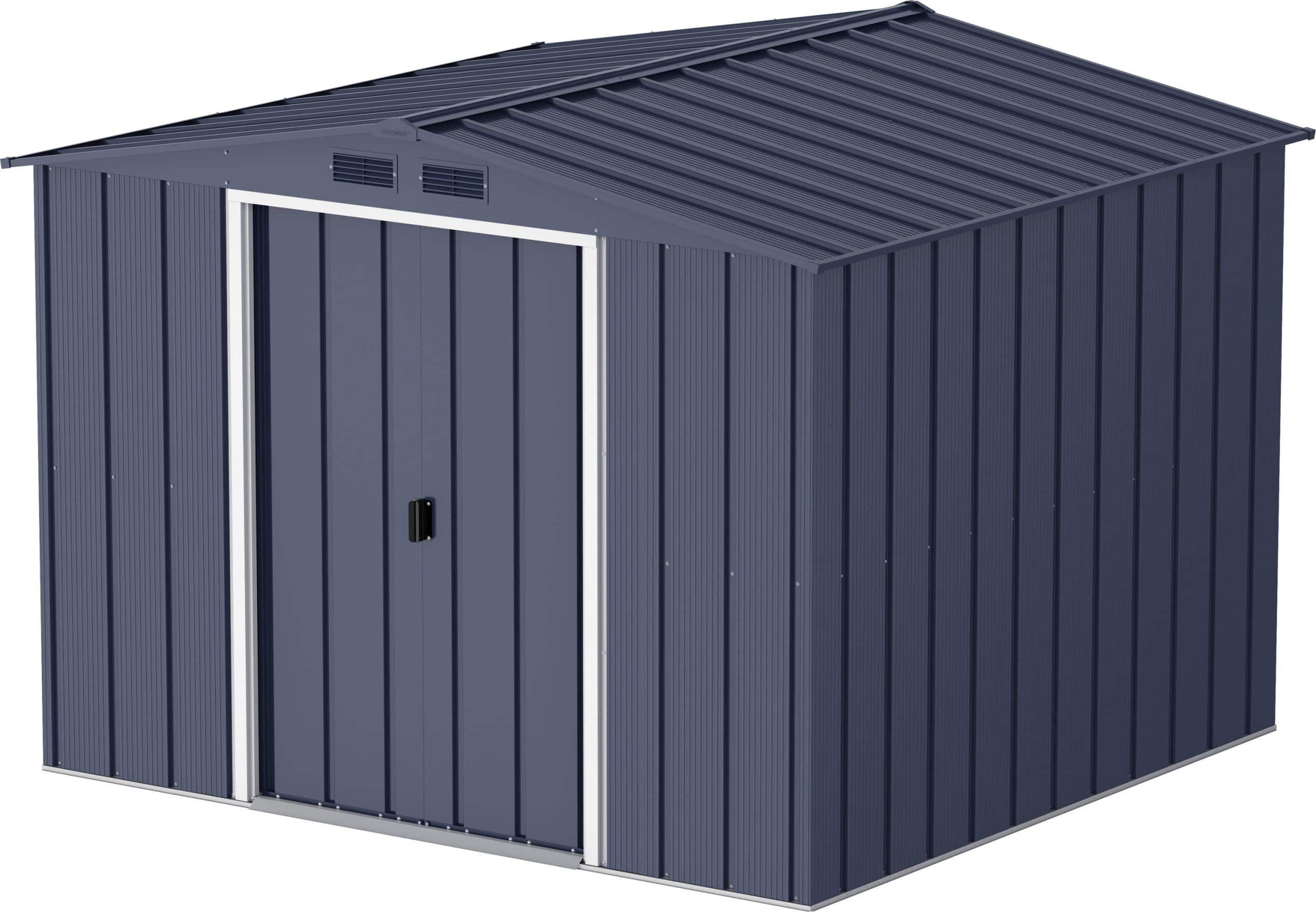 Duramax Metall Gartenhaus 262x234  Geräteschuppen Garten Gerätehaus Schiebetüren
