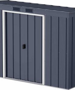 Duramax Metall Gartenhaus 263x113 Geräteschuppen Garten Gerätehaus Schiebetür